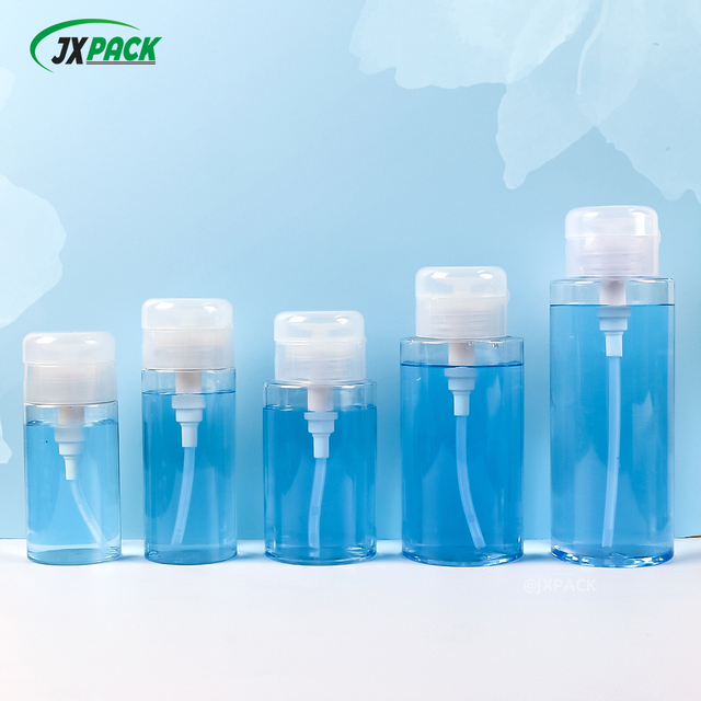 Пустая бутылочка с насосом для снятия макияжа с глаз и ногтей