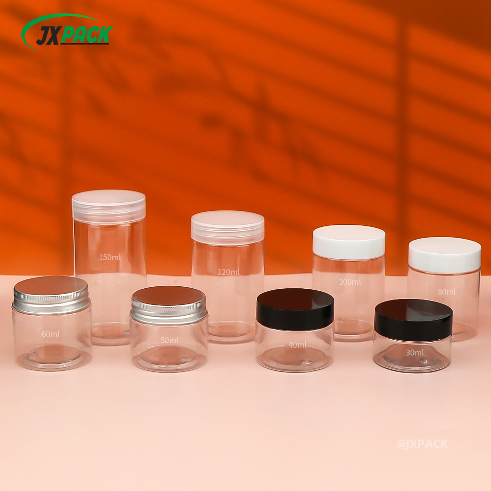 Оптовая продажа прозрачной пластиковой банки калибра 47 мм с крышкой