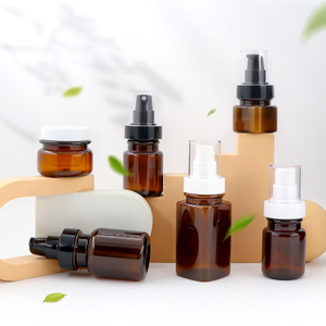 Набор квадратных медицинских косметических бутылок из ПЭТ-пластика