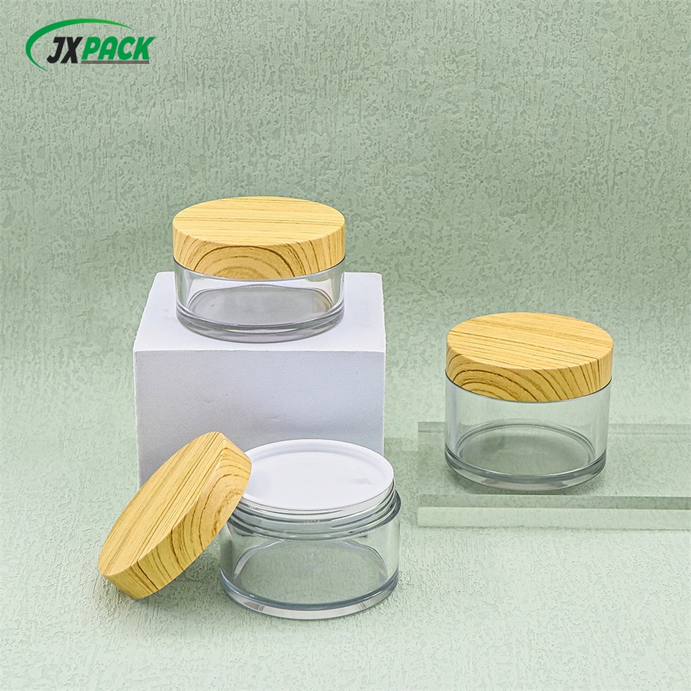 Роскошный контейнер для ухода за кожей, банка для крема емкостью 15 мл с деревянной крышкой